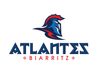 Atlantes american football aquaman atlantes atlantis biarritz euskadi football logo logodesign pays basque sportslogo