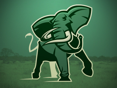 Elephant2 babar design elephant graphic logo