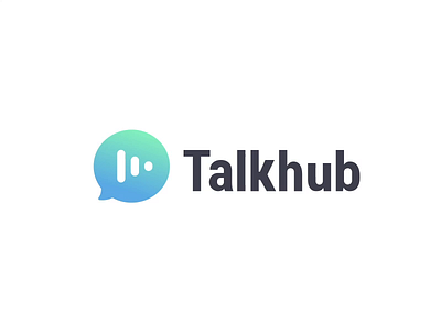 Talkhub Logo Design animation app branding design icon illustration logo