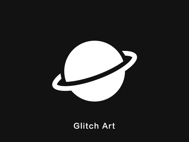 Glitch Art Icon art glitch