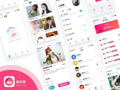 UI design for CherryChat cherry ui