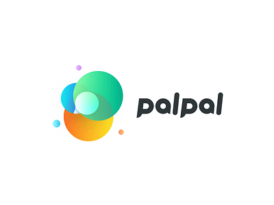 Palpal logo design2 app design gradient color graph icon logo pal ui
