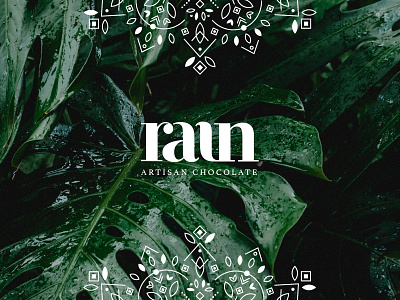 Rain Artisan Chocolate brand identity branding logo logo design