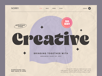 Norry Website bright clean creative design development inspiration light minimalism modern preview studio ui webdesign website