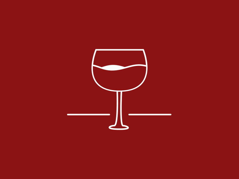 Glass of wine by Philippine Delezenne on Dribbble