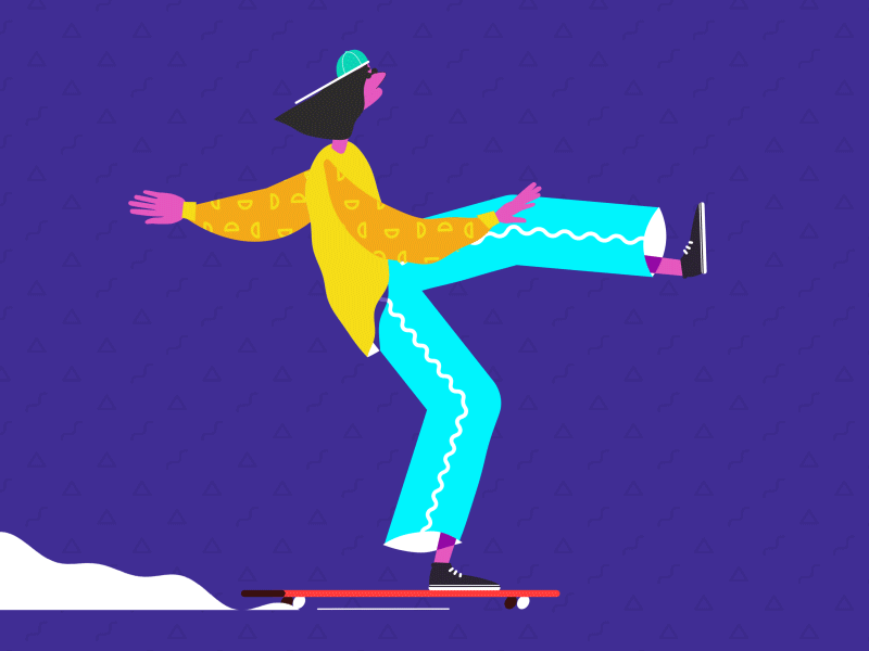 Animation Skater animation illustration motion motion design skate skater