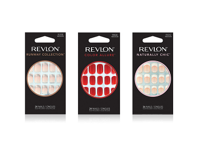 Revlon Nail Collection cosmetics packaging design
