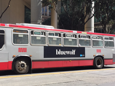 Bluewolf Dreamforce Bus Ad