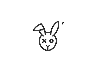 Thirty Logos #3 - Twitchy Rabbit (Email Marketing Firm) brand branding challenge character design graphic logo logofolio logos rabbit thirty twitchy rabbit