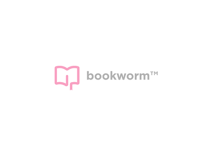 Thirty Logos #14 - BookWorm (Online Book Store) brand branding challenge design graphic logo logofolio logos thirty