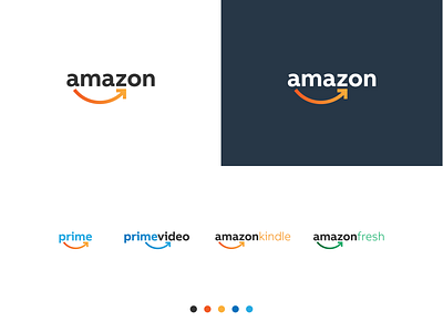 Rebranding: Amazon amazon branding color palette colors design gradient graphic logo logotype mark new logo palette prime rebrand rebranding update