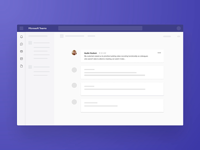 Combining the powers of Teams and Productboard animation conversation feedback integration interations message microsoft teams motion product design product managment ui ux