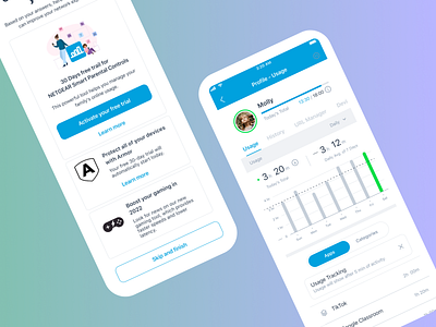 NETGEAR Smart Parental Controls app design ui ux