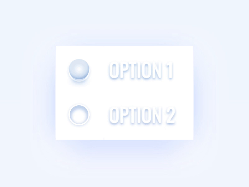 Skeumorphic Toggle css animation pure css soft toggle switch