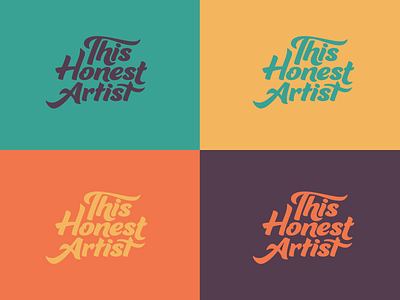 This Honest Artist Logo branding character design illustration logo vector