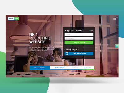 Recuiting Website Landing Page