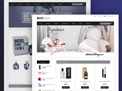 Perfumes eCommerce Website ecommerce minimal perfume