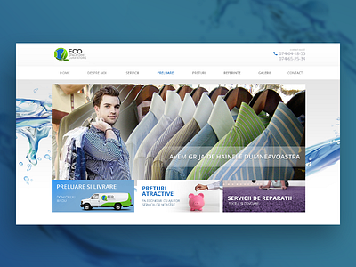 Dry Cleaning Company Website cleaning company dry landing website