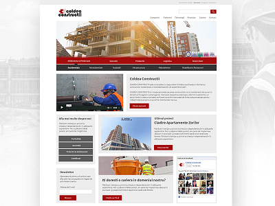 Constructions Company Landing Page company design landing page ui website
