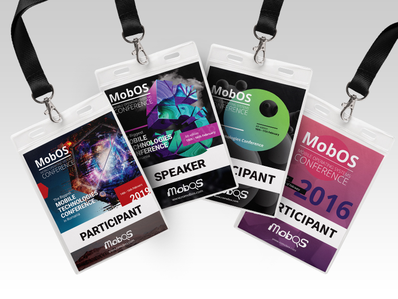 Mobile Operating Systems Conference Badges by Paul Somlea on Dribbble