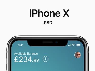 Free iPhone X Mock-up PSD