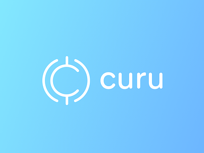 Curu Branding bank blue branding credit fintech gradient logo startup wordmark