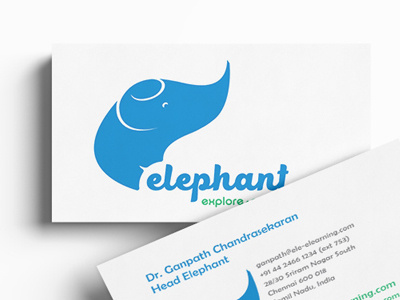 Elephant branding business cards elephant logo logos stationery