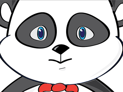 Panda eyes panda illustration vector art