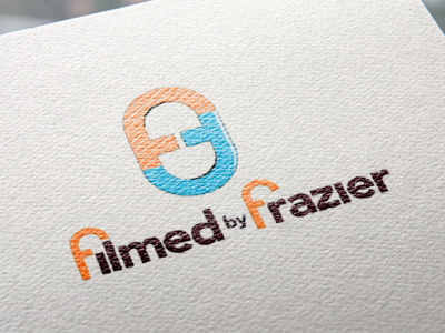 Filmed by Frazier logo brad identity branding graphic graphic art graphic design illustration logo logo design. brand typography