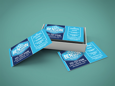 Benson Mechanical Business Card brand brand identity branding business card design graphic graphic design print print design product product design production