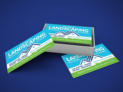 Joe Miller Landscaping business card brand brand identity business card design graphic graphic design graphic designer graphics print