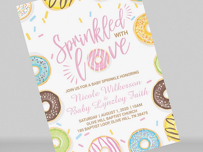 Baby Shower design art graphic graphic design invitation invitation design print print design production type typography