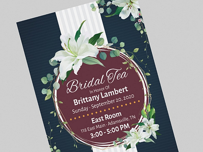 Bridal Tea Invitation art artist graphic graphic art graphic artist invitation invitation design print print design production design production graphic vector