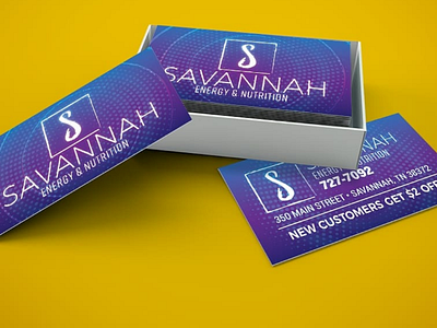 Concept cards for Savannah Energy &  Nutrition