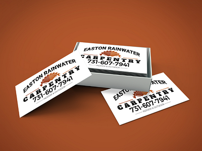 Easton Rainwater Carpentry bc brand brand identity branding business card graphic graphic design graphic designer print print design print designer production production design