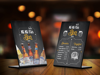 MaMa Fia's drink menu brand brand identity branding graphic graphic design graphic designer menu menu design print print design production design
