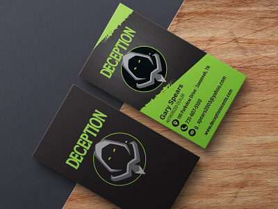 Deception Scents business card