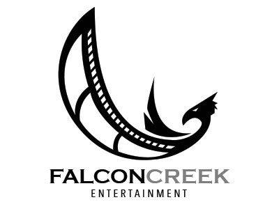 Falconcreek Entertainment logo graphic art graphic design illustration logo design