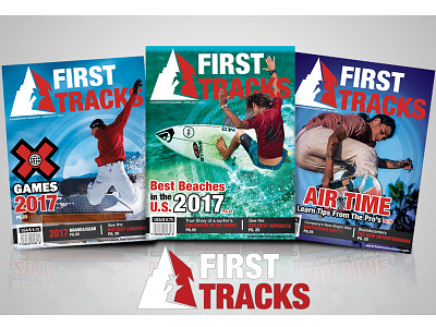 First Tracks magazine series promo graphic art graphic design illustration logo design