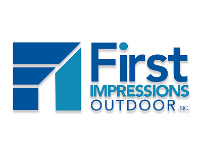 First Impressions Outdoor Inc. logo brand identity logo design symbol typography