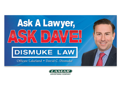 Dismuke Law brand identity graphic artist graphic design large format print outdoor advertising