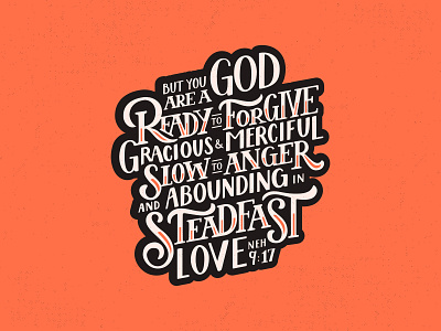 Abounding in Steadfast Love beziercurves design hand drawn hand lettering hand type hand typography handlettering illustrator letter design lettering lettering artist letters religious art scripture scriptures type art type design typedesign typography vector