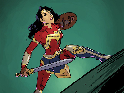 Wonder Woman - Suit Redesign comicbooks comics dccomics illustration wonder woman wonderwoman