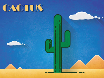 COVID Drawing Project #21 - Plant cactus illustration illustrator textured vector
