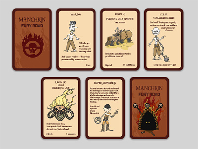 Munchkin card game - Mad Max Fury road boy card furiosa game illustration immortan joe mad max munchkin war