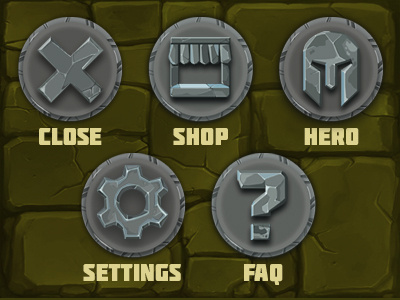 Game ui buttons