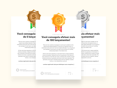 Organizze - Gamification email layout