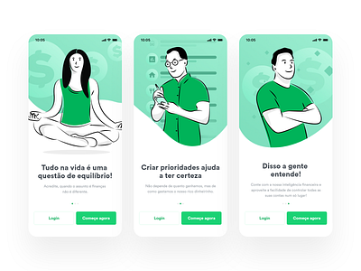 Organizze - App Onboarding Illustrations - v2