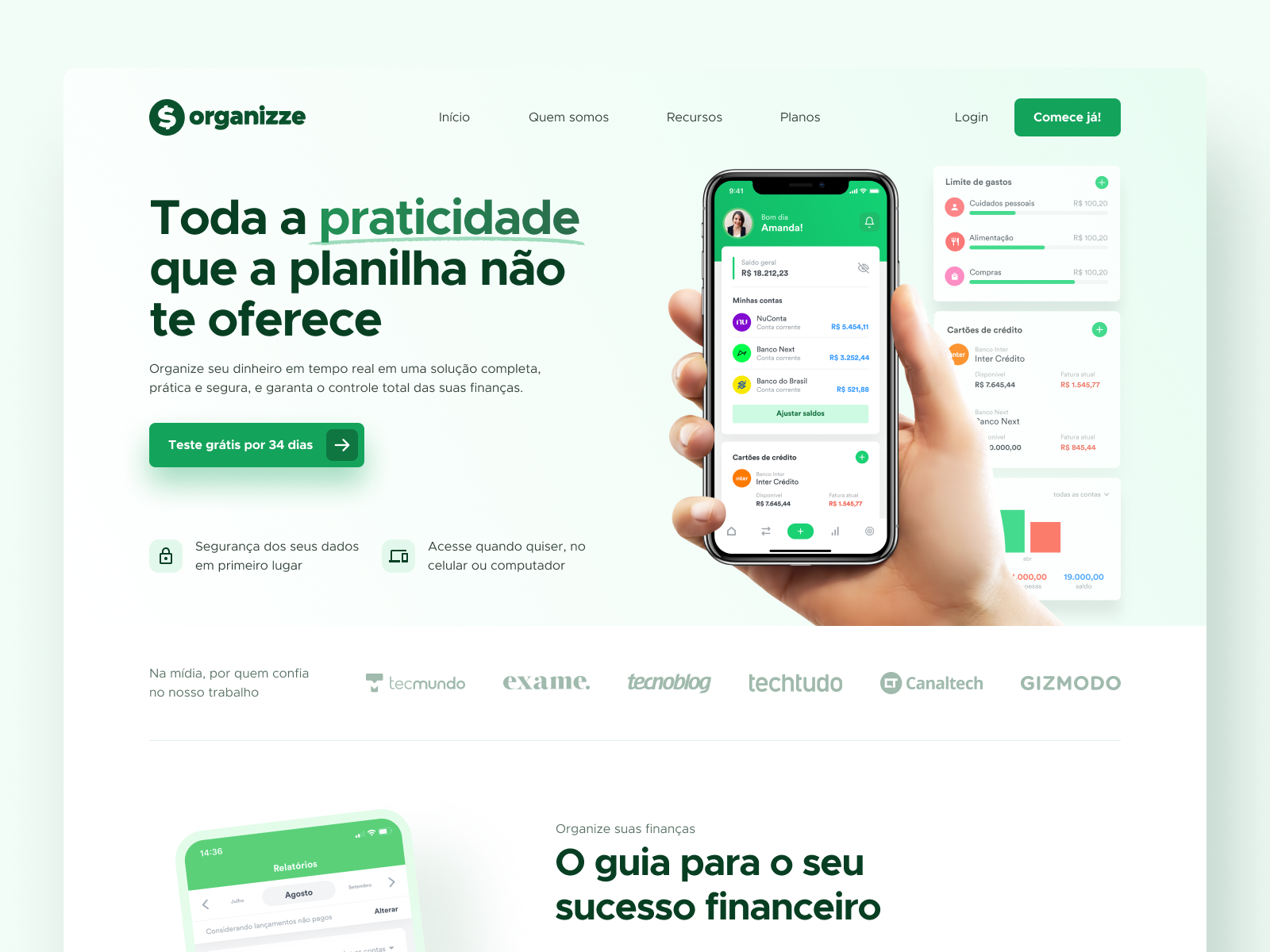 Começando a usar o Organizze na Web – Organizze