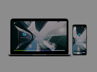 Website design and branding for Six-In holding branding design logo minimal ui ux